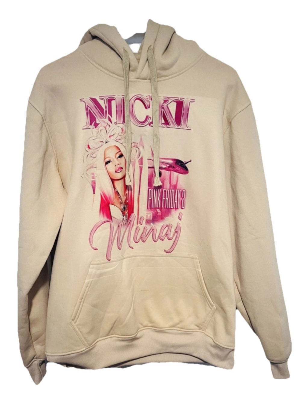 Nicki Minaj World Tour Hoodie Sweatshirt Adult Large Pink Friday 2 Concert 2024
